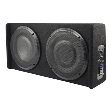 8 - 10 Inch Dual Active Car Dual Loaded Enclosure Subwoofer with Strong Bass Low Profile Car Subwoofer for Trucks