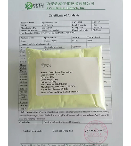 icariin COA