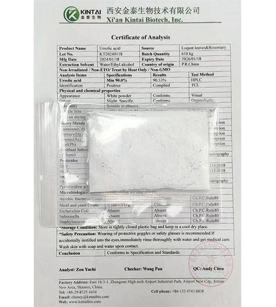 Ursolic Acid COA