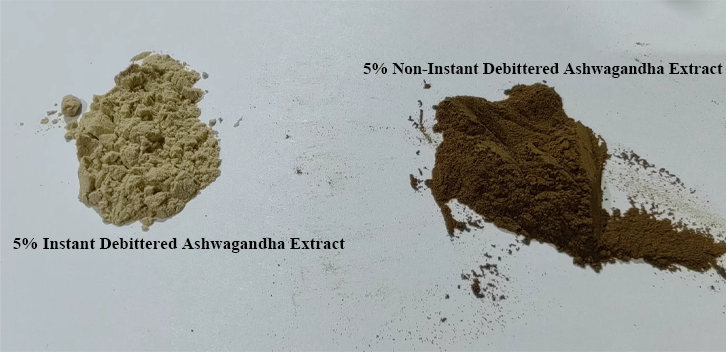 5% Instant & Non-Instant Debittered Ashwagandha Extract Powder
