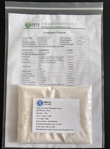 KINTAI Melatonin COA & delivery photo