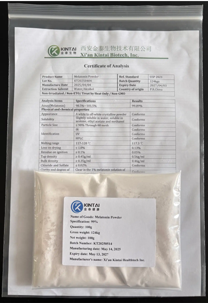 Melatonin COA & SHIPPING PHOTO Melatonin COA & SHIPPING PHOTO