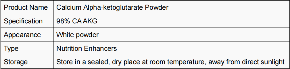 Calcium Alpha-ketoglutarate Powder Information