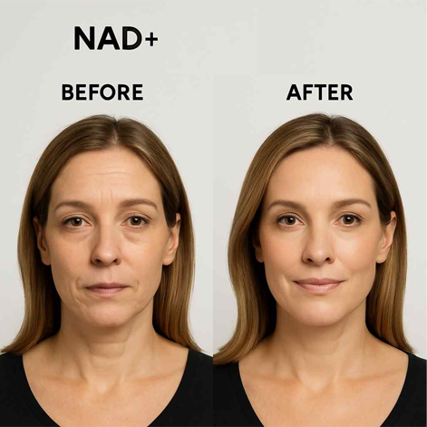 NAD+ Benefits For Skin Before and After