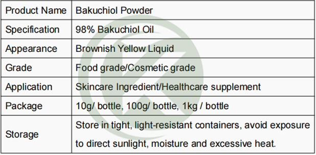 Bakuchiol Powder specification