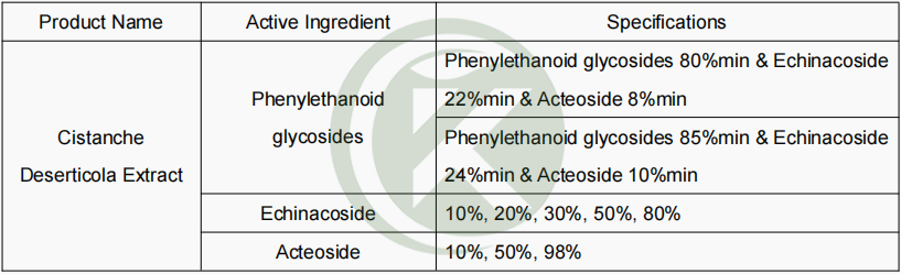 Cistanche Tubulosa Extract Powder Information