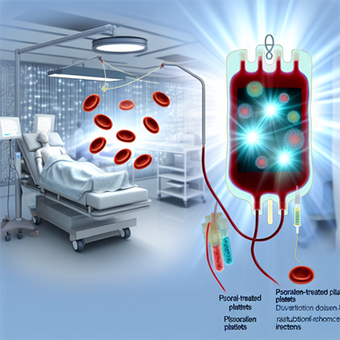Market applications of psoralen treated platelets