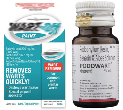 podophyllum resin powder for warts