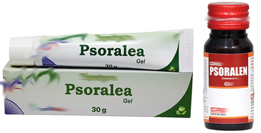 Psoralen powder for medication