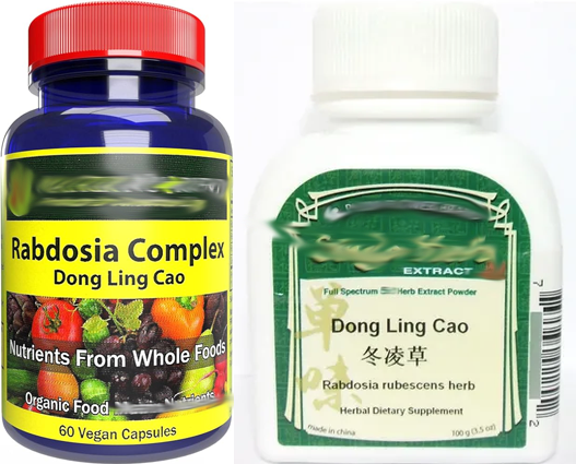 Rabdosia rubescens extract supplement
