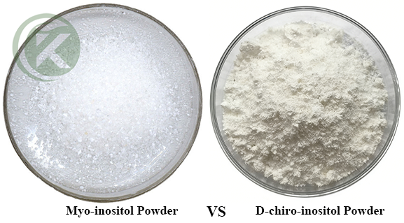 What's the difference between myo inositol and d-chiro inositol?