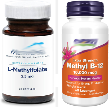 Methylfolate and methylcobalamin supplement