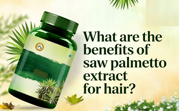 What are the benefits of saw palmetto extract for hair?