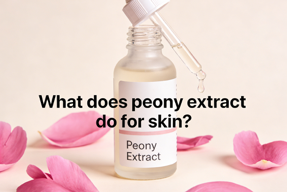 What does peony extract do for skin?