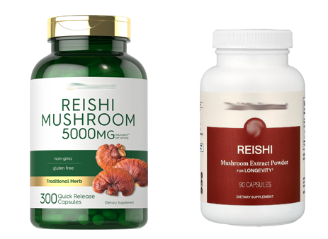 Reishi mushroom extract supplement