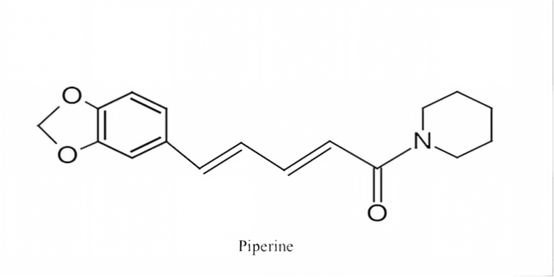 black pepper extract piperine powder strcture