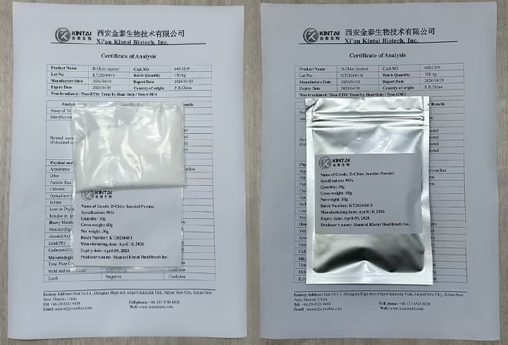 Empaque de muestra de polvo de D-Chiro-inositol DCI