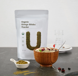 Ginkgo Biloba Extract Powder for Food ម្សៅចំរាញ់ចេញពី Ginkgo Biloba សម្រាប់អាហារ