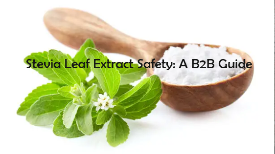 Stevia Leaf Extract Safety: A B2B Guide