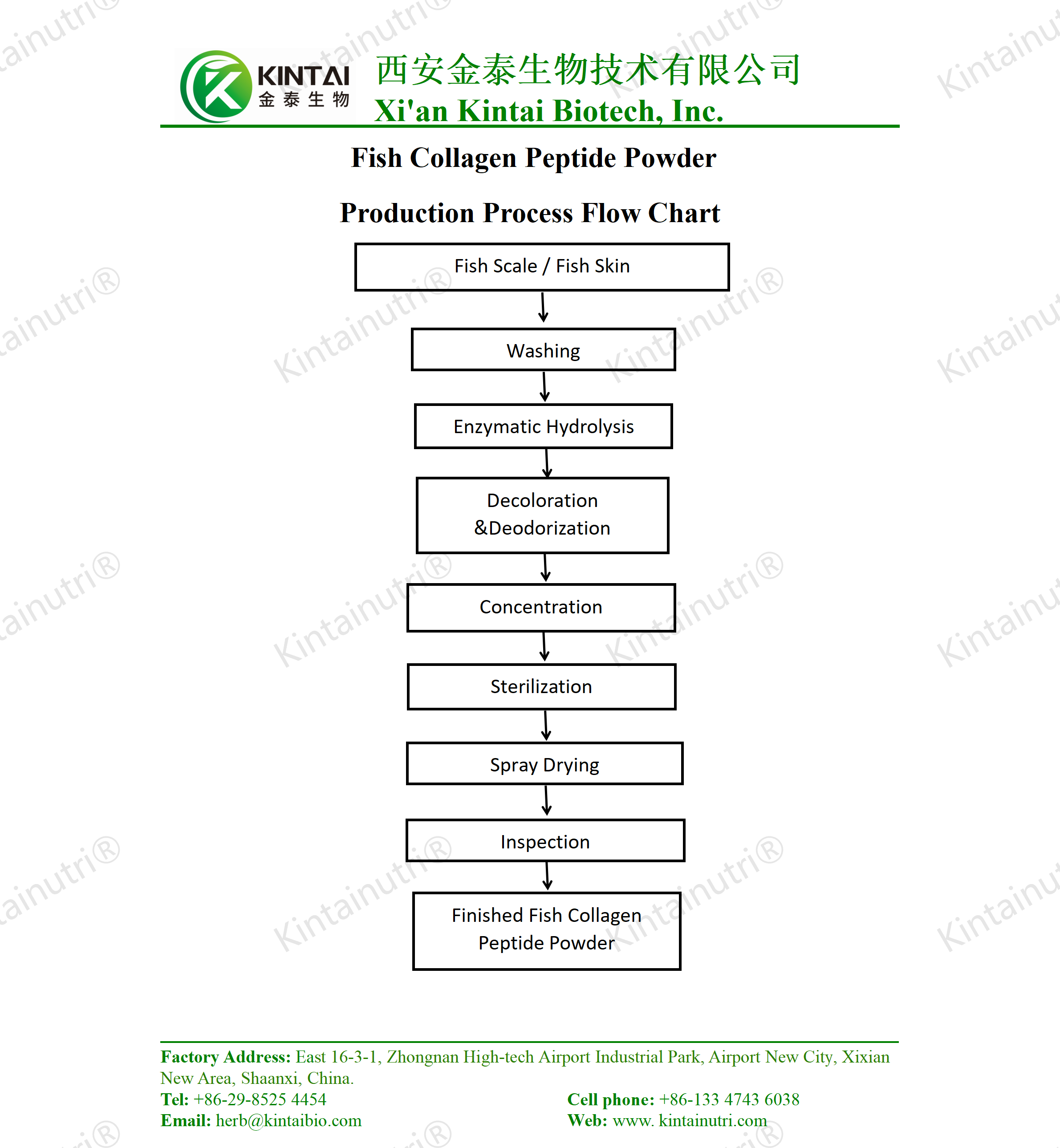 Fish Collagen Peptide Powder Production Process Flow Chart Fish Collagen Peptide Powder Production Process Flow Chart