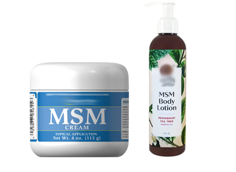 methylsulfonylmethane lotion and methylsulfonylmethane cream