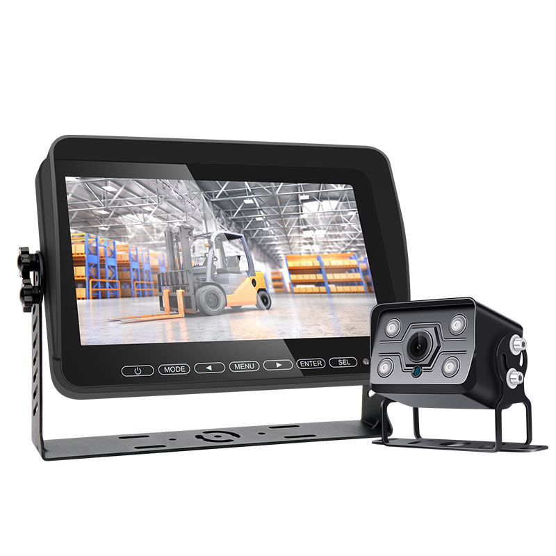 10.1" Wired HD Waterproof Recording Monitor Reversing Camera Kit IP67/IP69K Rated 4-CH Support for RVs, Yachts, Trucks Off-Road Vehicles (Model: H-IP102+607)