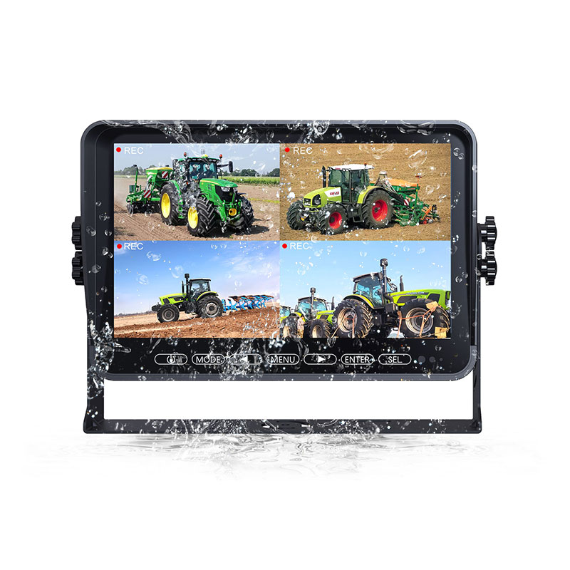 10.1 Wired HD Waterproof Recording Monitor Reversing Camera Kit IP67IP69K Rated 4-CH Support for RVs, Yachts, Trucks Off-Road Vehicles (Model H-IP102+607) (2).jpg