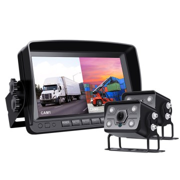 Heavy-Duty 7-Inch AHD IPS Wired Reverse Camera Kit for Buses Trucks RVs & Heavy-duty Vehicles (Model: H-CX77+607)