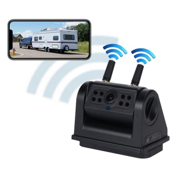 Wireless APP Battery Backup Camera AI Detection Magnetic Mount IP65 Waterproof for RVs Trucks Construction Vehicles (Model: MB70)