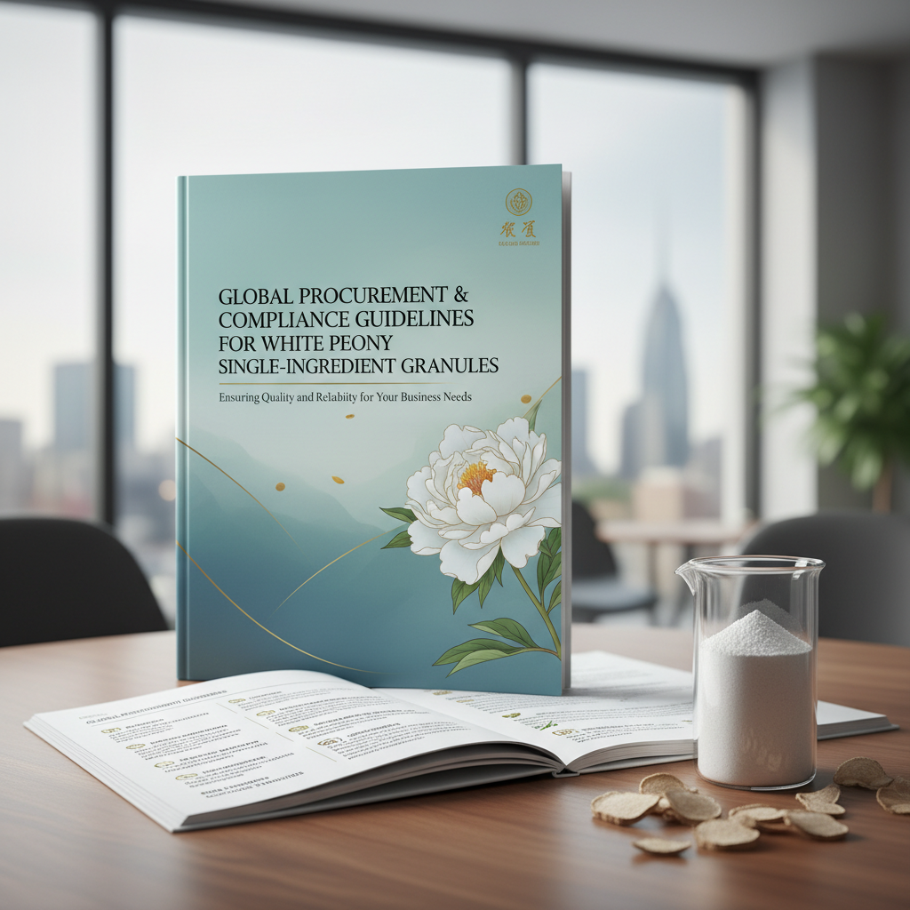 Global Procurement and Compliance Guidelines for White Peony Single-Ingredient Granules