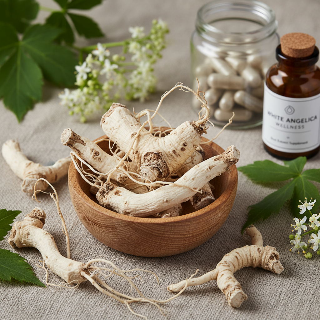 Weiße Engelwurz für Wellness-Nahrungsergänzungsmittelmarken