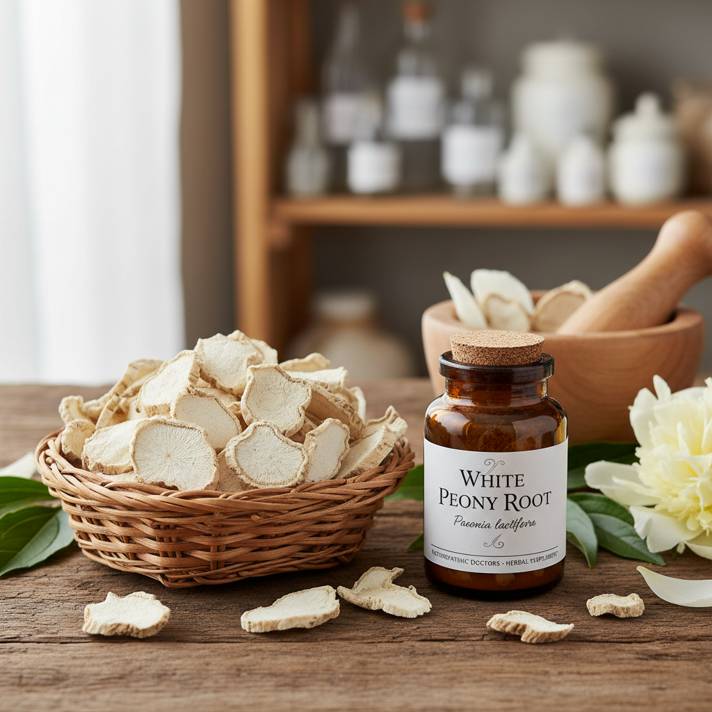 Weiße Pfingstrosenwurzel für Naturheilpraktiker