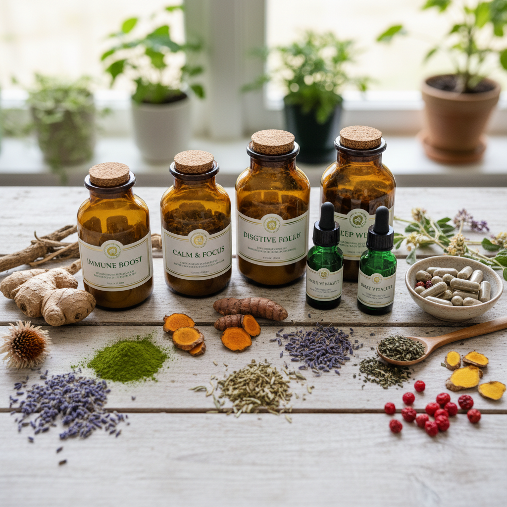 Pflanzliches Nahrungsergänzungsmittel für Gesundheit und Wohlbefinden