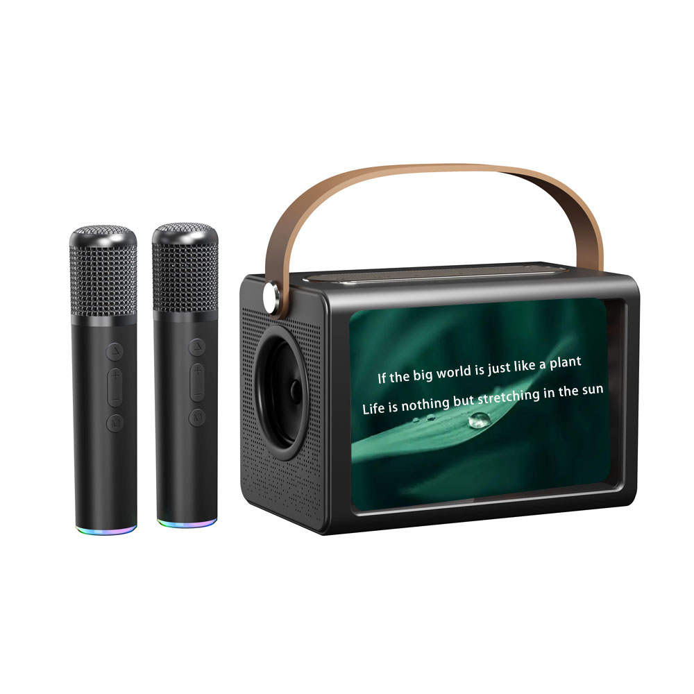 Speaker-8-Floating Lyric Transparent Speaker Speaker, FK25 ｜ Bluetooth 5.4 Tri-mode + Jerry DSP Ijwi ual Dual 66mm Yuma ya Magnetique yo hanze + 22W Peak Power ｜ 2.4G Microphone ebyiri Karaoke + Amagambo yimbaraga ｜ 6H Batteri