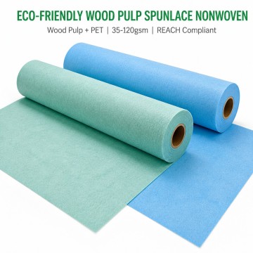 Eco-Friendly Wood Pulp Spunlace Nonwoven
