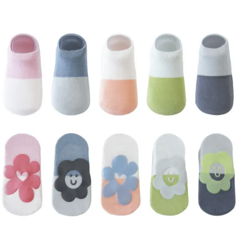 Cotton Cute Anti Slip Baby Ankle Socks with Cartoon