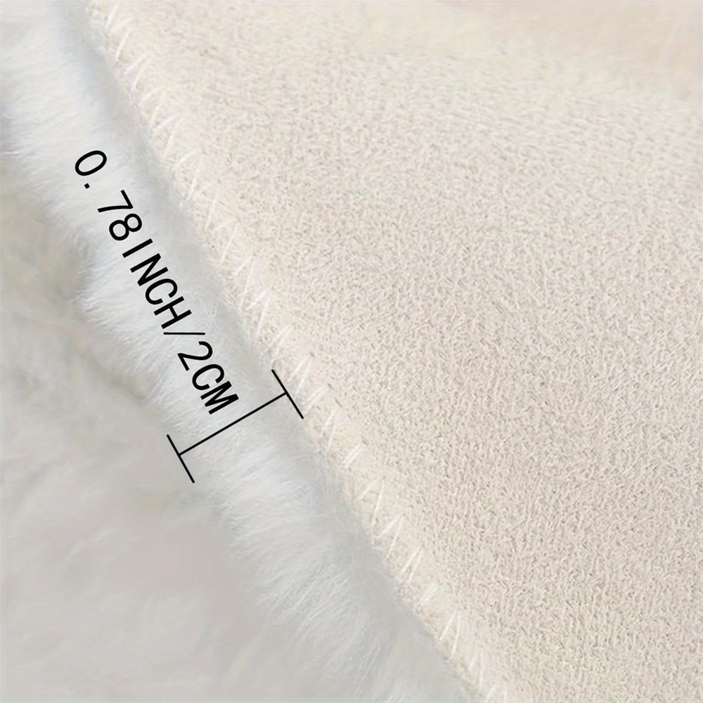 Bubble Faux Rabbit Fur Carpets Simplicity Solid Co05