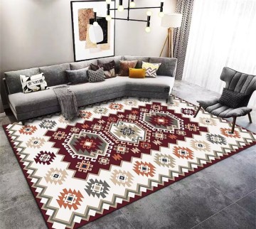 NEW Material KELARE Velvet Moroccan style 3D Printed Non-Slip Carpet