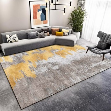 Custom Living Room Luxurious Abstract Style 3d Printed Carpets and Rugs for Living Room Bedroom Soft Low Pile