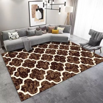 Wholesale Home Decoration Geometric Patterns 3d Printed Carpets and Rugs with PVC backing