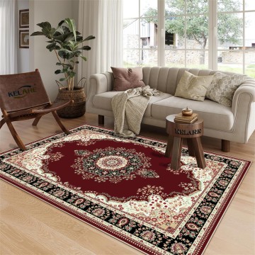 Red Persian rugs for home 3D black persian carpet and rugs wholesale living room rugs