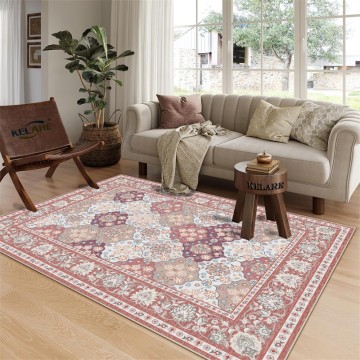 crystal velvet rug pink persian rugs with non slip dot backing luxury carpets for living room