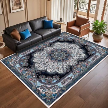 6x9ft Faux Cashmere Area Rug Soft Plush Carpet for Bedroom, Nursery, and Living Room