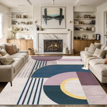 large size Geometric design home rugs Washable Modern Area Rug