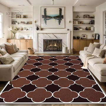 Geometric Style 5x7 Rugs for Living Room, Bedroom, Machine Washable Rug Soft Non Slip Non Shedding Area Rug