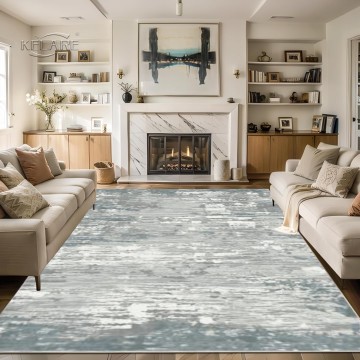 8x10 Area Rugs for Living Room, Washable Modern Abstract Large Area Rug Neutral Soft Non Slip Kids Rug Stain Resistant Indoor Carpet for Bedroom Nursery Dining Room Playroom