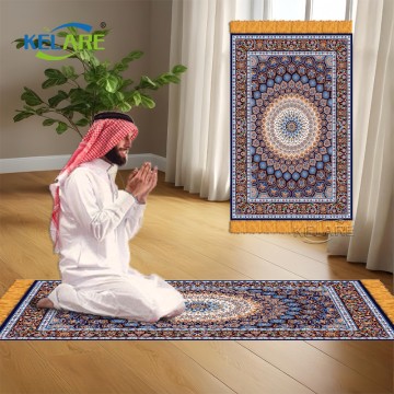 Traditional Soft Turkish Muslim Prayer Rug Prayer Mat for Men Women and Kids Daily Prayer Meditation