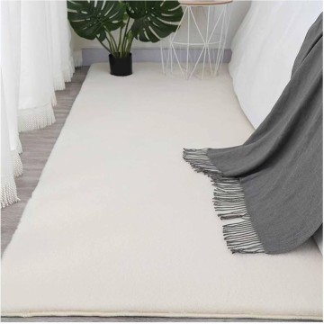 High-End Coffee Table Luxury Living Room Faux Rabbit Fur Rug Modern Minimalist Home Soft Plush Mat