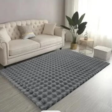 Soft Faux Fur Bubble Rug for Bedroom wholesales  fuax fur carpet home rugs  cloth backing