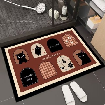 Bathroom Mat Absorbent Non Slip Quick Bathroom Rug for Bathroom Floor